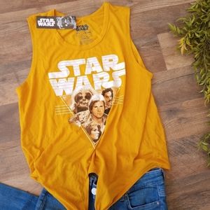 Star Wars • Retro Graphic Mustard Front Tie Tank